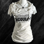 Y2K Punk Grunge T-Shirt – Hooded Slim Fit Retro Tee - T-Shirts - Short - Hooded - T-Shirts - 3