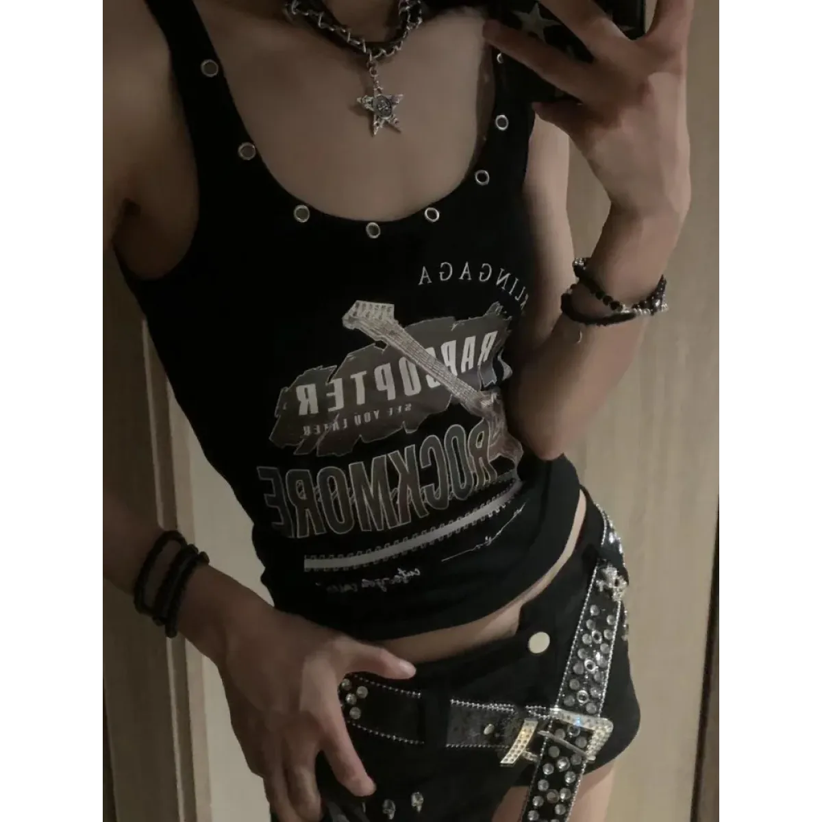 Y2K Punk Rock Graphic Camisole Tank Top - Women’s Clothing & Accessories - Tank Top / Cami - 5