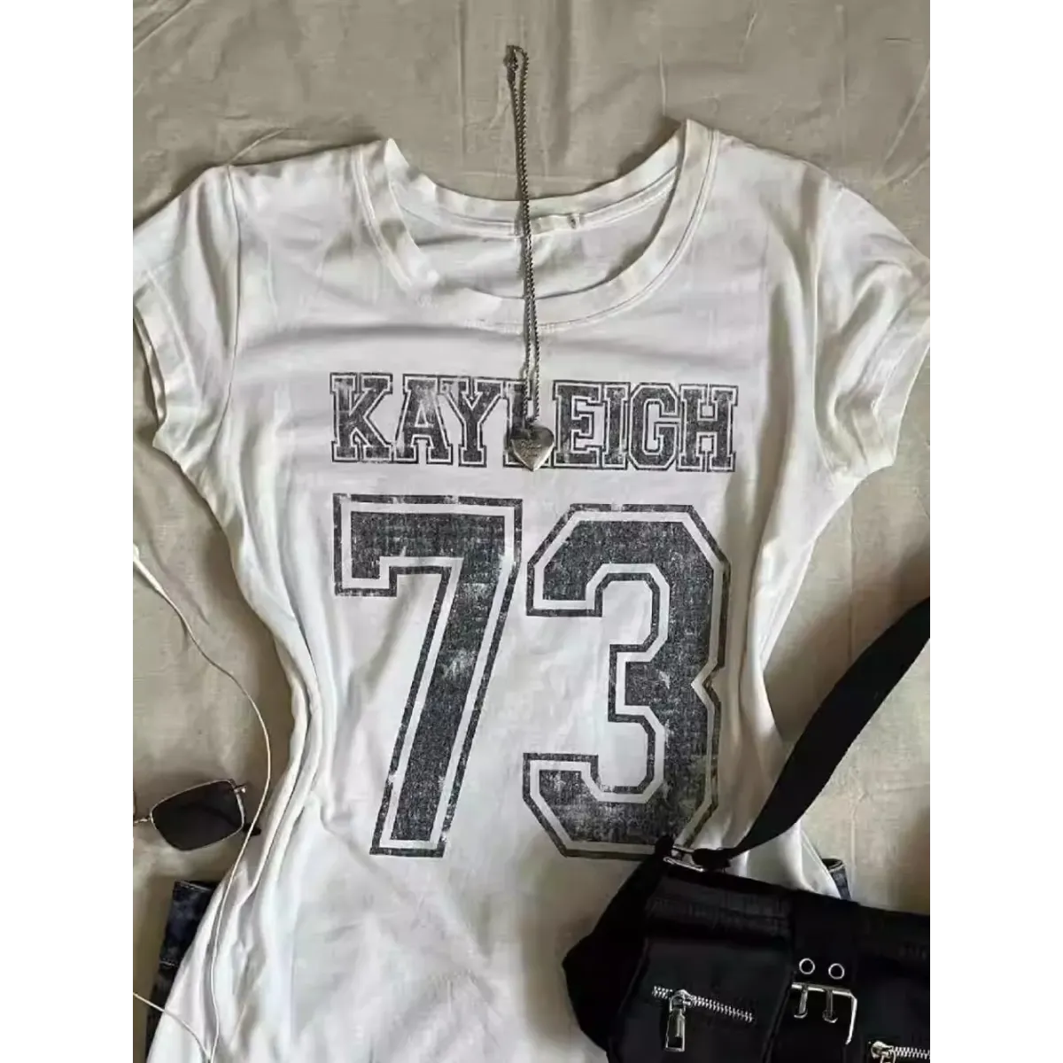 Y2K Punk Vintage T-Shirt – Number Print Slim Fit Tee - T-Shirts - Short - Round - T-Shirts - 6