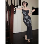 Harajuku Y2K Rose Print Maxi Slip Dress - All Dresses - Maxi Dress - 4