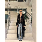 Y2K Sheer Long Tie-Front Cardigan Top - Women’s Clothing & Accessories - Cardigan - 2