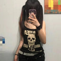 Y2K Skull Rose Grunge Tank Top - Women’s Clothing & Accessories - Tank Top / Cami - 1