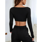 Y2K Long Sleeve Knit Crop Top - Women’s Clothing & Accessories - Crop Top - 3