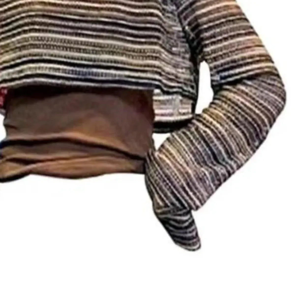 Y2K Striped Knit Crop Sweater & Camisole Set - Sweaters - Sweater / Pullover - 3