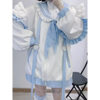 Sailor Collar Jacket – Y2K Sweet Harajuku Ruffle Coat - Women’s Clothing & Accessories - Long - Women’s Jackets - 4