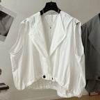 Oversized Y2K Lapel Vest Cardigan - Women’s Clothing & Accessories - Jacket - 6