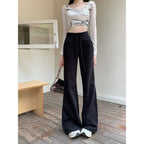 Oversized Wide-Leg Sweatpants – Y2K Vintage Joggers - Bottoms - Women’s Pants - 5