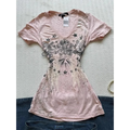 V-Neck Graphic Tee – Y2K Vintage Retro Streetwear - T-Shirts - Short - Sweetheart - T-Shirts - 7