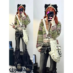 Vintage Washed Low-Waist Bell Bottom Jeans - Bottoms - Jeans - 2