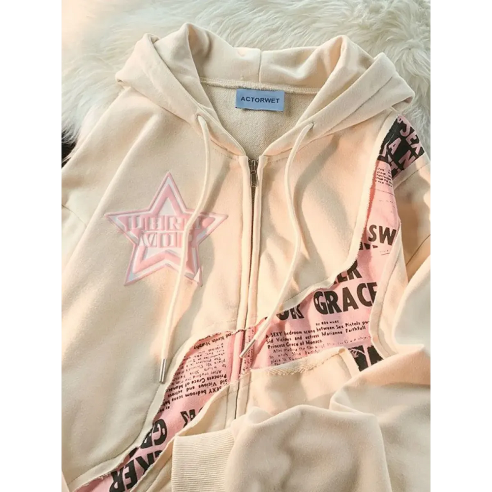Y2K Vintage Zip-Up Hoodie - Hoodies & Sweatshirts - 1