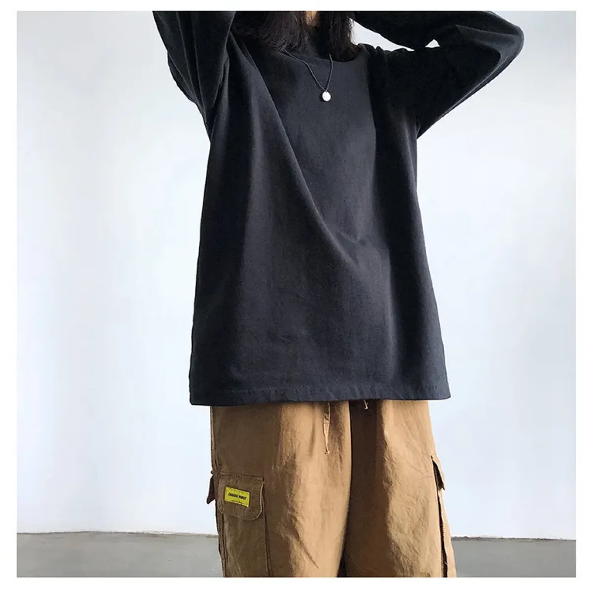 Y2K Oversized Long Sleeve White Tee - T-Shirts - T-Shirt - 11