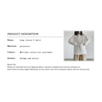 Y2K Oversized Long Sleeve White Tee - T-Shirts - T-Shirt - 2