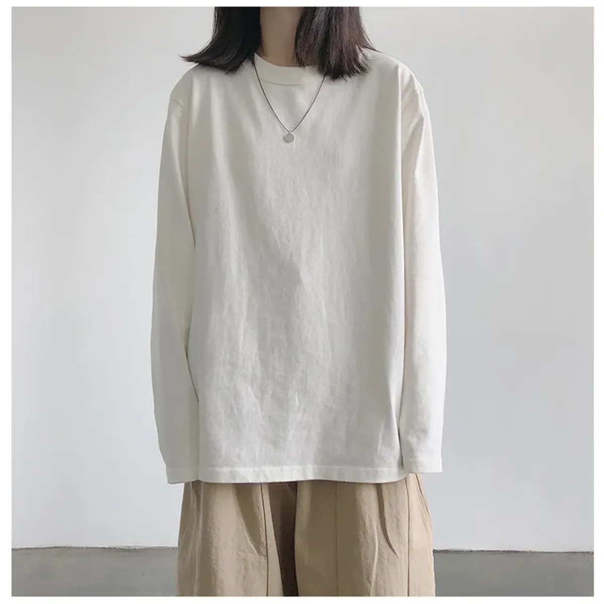 Y2K Oversized Long Sleeve White Tee - T-Shirts - T-Shirt - 6