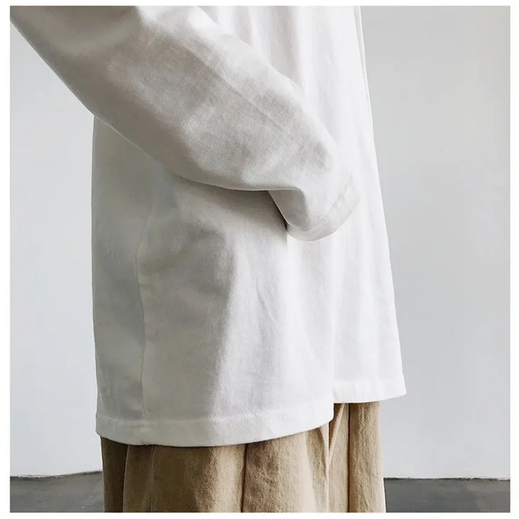 Y2K Oversized Long Sleeve White Tee - T-Shirts - T-Shirt - 7