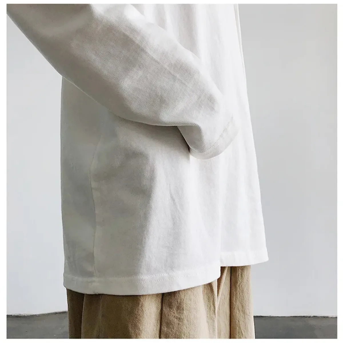 Y2K Oversized Long Sleeve White Tee - T-Shirts - T-Shirt - 7