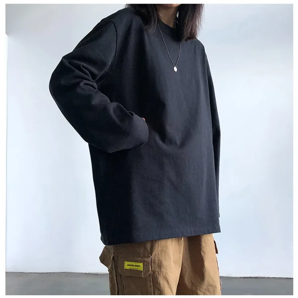 Y2K Oversized Long Sleeve White Tee - T-Shirts - T-Shirt - 8