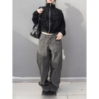 Y2K Rivet Wide Leg Cargo Pants - Bottoms - Cargo Pants - 1