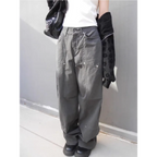 Y2K Rivet Wide Leg Cargo Pants - Bottoms - Cargo Pants - 3