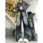 Y2K Wide Leg Denim Jeans - Bottoms - Women’s Pants - 1