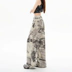 Y2K Tie-Dye Wide Leg Jeans with High Waist - Bottoms - Jeans - 6