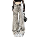 Y2K Tie-Dye Wide Leg Jeans with High Waist - Bottoms - Jeans - 7