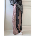Y2K Patchwork Nylon Wide Leg Pants - Bottoms - Pants - 1
