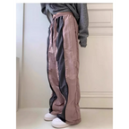 Y2K Patchwork Nylon Wide Leg Pants - Bottoms - Pants - 3