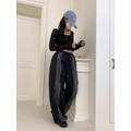 Y2K Patchwork Nylon Wide Leg Pants - Bottoms - Pants - 6