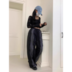 Y2K Patchwork Nylon Wide Leg Pants - Bottoms - Pants - 6