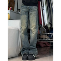 Y2K Retro Washed High Waist Straight Jeans - Bottoms - Jeans - 1