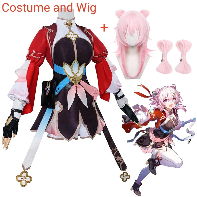 Yae Sakura Cosplay Costume – Honkai Impact Match 7th Outfit Wig - XS / Costume and wig - Cosplay - Costumes - 2024