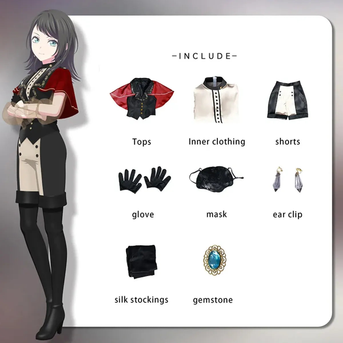 Yahata Umiri BanG Dream Cosplay Costume Set - Anime - Cosplay - 4