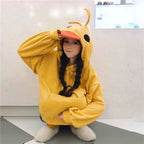 Yellow Kawaii Duck Hoodie – Cute Long Sleeve Casual Pullover Top - Hoodies & Sweatshirts - Round - Hoodies - 6