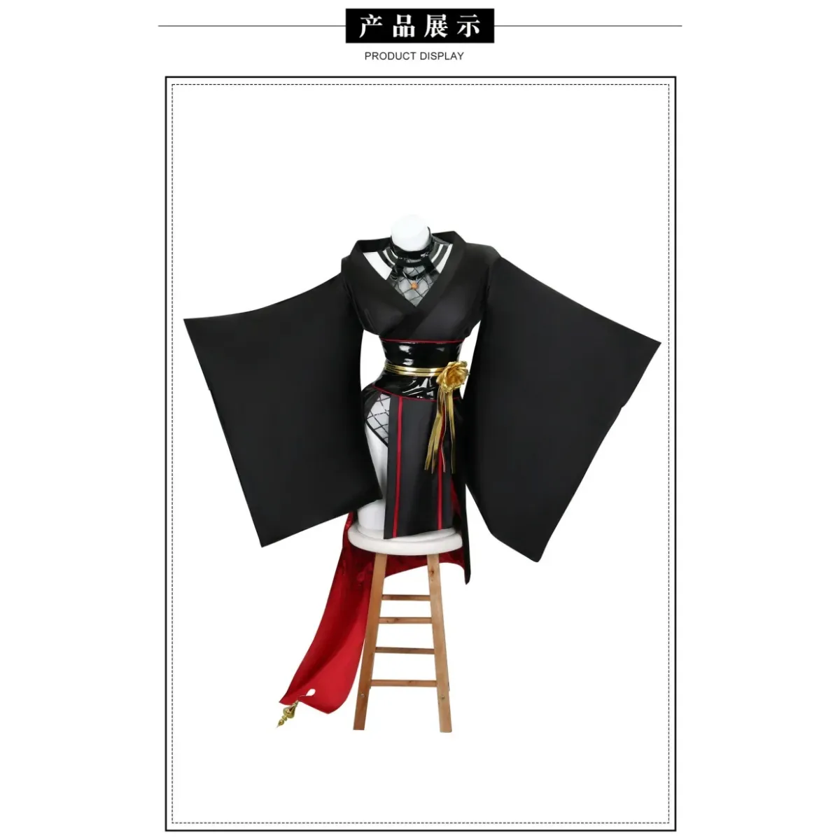 Yor Forger Black Kimono Cosplay Set with Wig & Props - Cosplay - Cosplay - 1