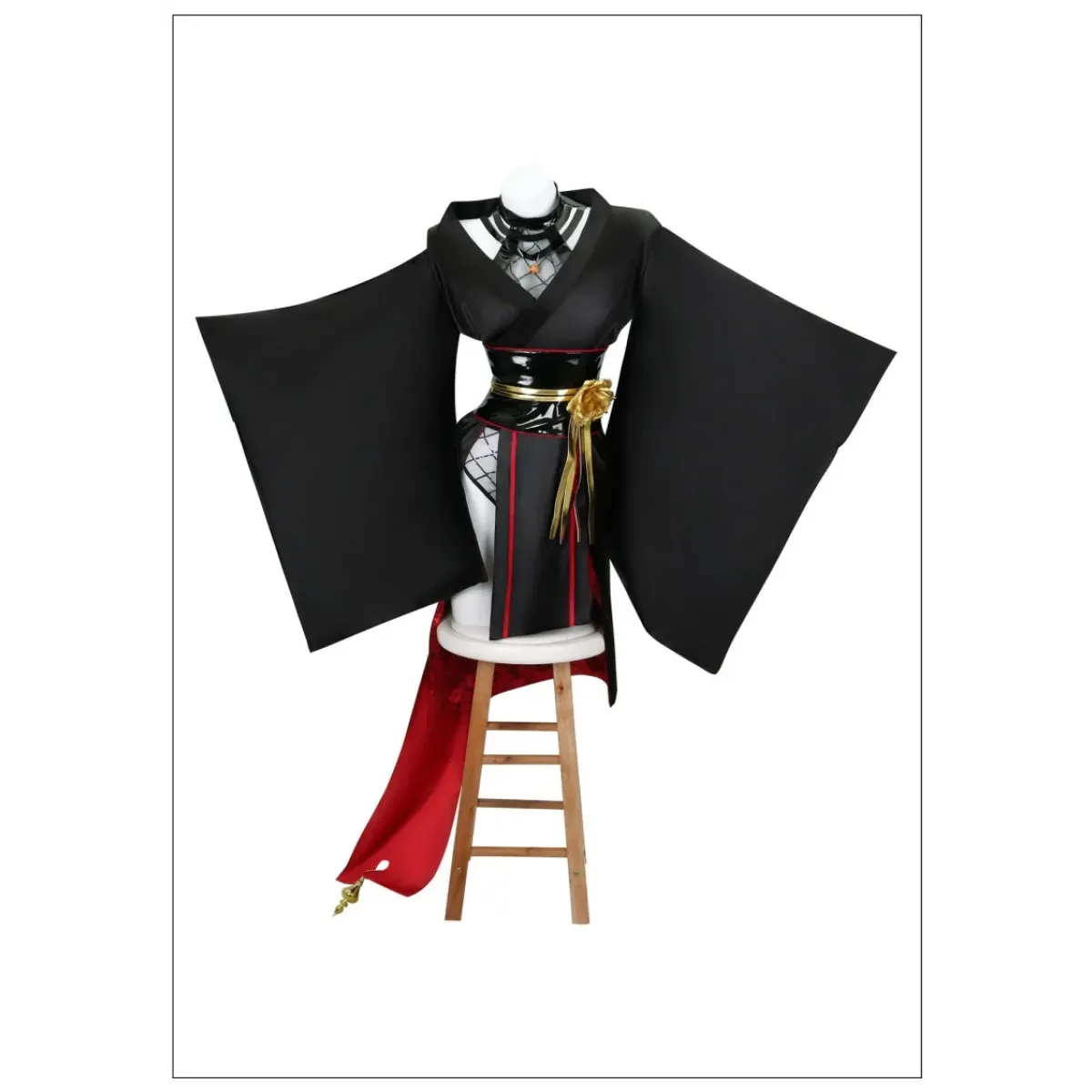 Yor Forger Black Kimono Cosplay Set with Wig & Props - Cosplay - Cosplay - 3