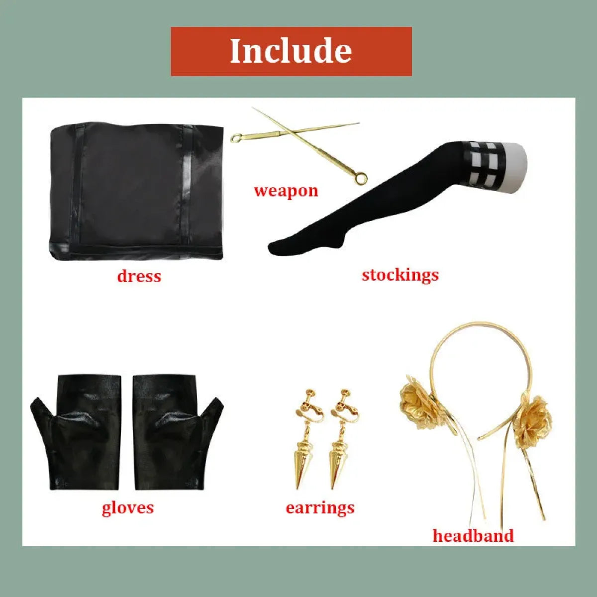 Yor Forger Spy x Family Full Cosplay Set - Dresses - Cosplay - 10