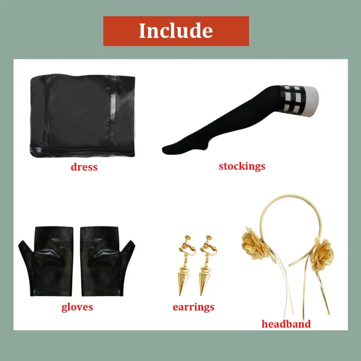 Yor Forger Spy x Family Full Cosplay Set - Dresses - Cosplay - 12