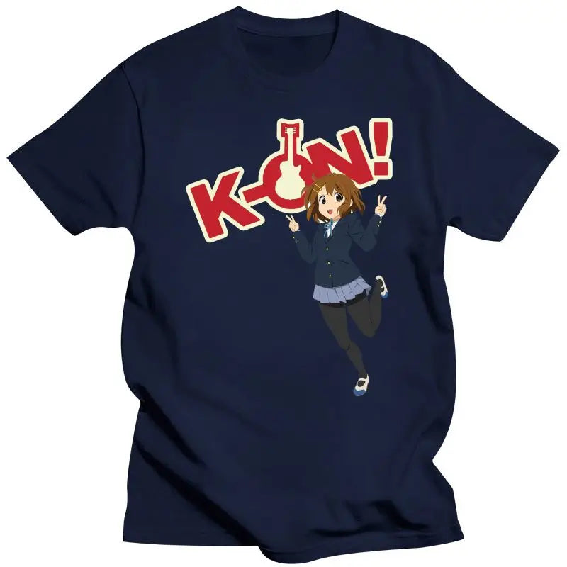 K-On! Yui Hirasawa T-Shirts - Crewneck Pure Cotton Tees - Blue / 6XL - T-Shirts - Shirts & Tops - 10 - 2024