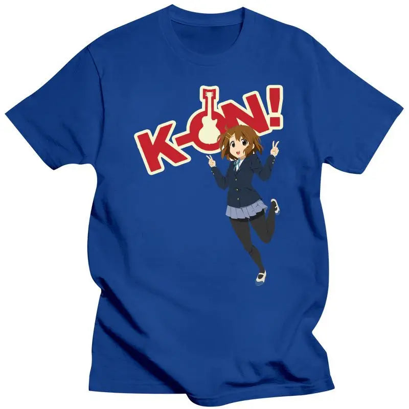 K-On! Yui Hirasawa T-Shirts - Crewneck Pure Cotton Tees - Light Blue / XL - T-Shirts - Shirts & Tops - 7 - 2024