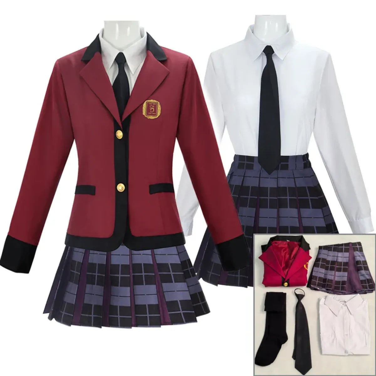 Yumeko Jabami School Uniform Cosplay Set - Anime - Cosplay - 1