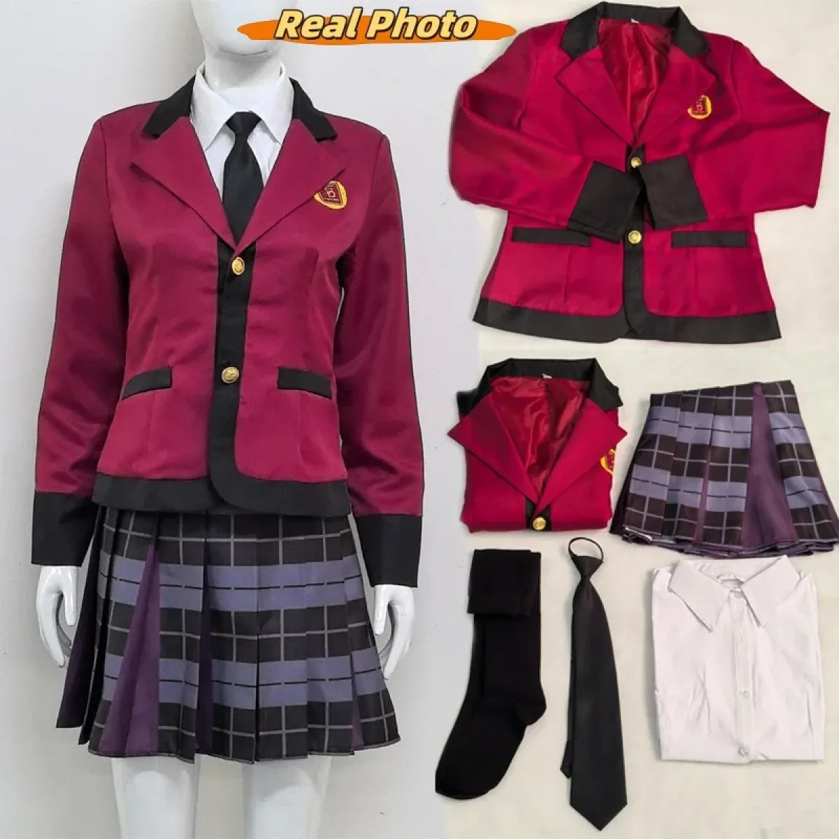 Yumeko Jabami School Uniform Cosplay Set - Anime - Cosplay - 4