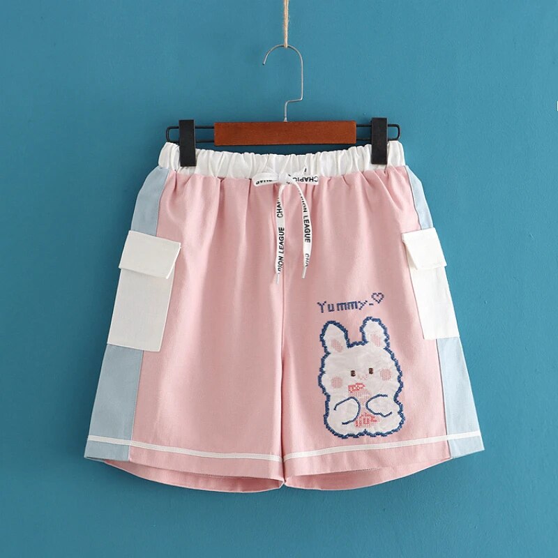 Yummy Bunny Cargo Joggers - Pink Shorts / One Size - All Products - Pants - 7 - 2024