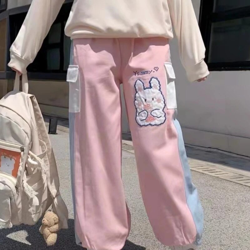 Yummy Bunny Cargo Joggers - Pink / One Size - All Products - Pants - 9 - 2024