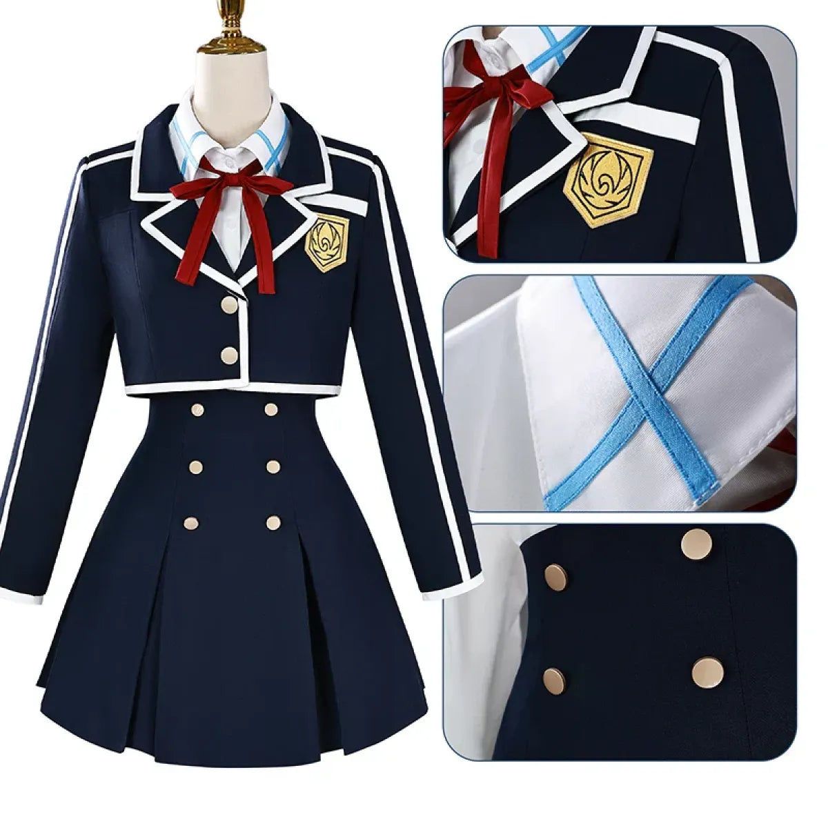 Yuuki Asuna School Uniform Cosplay Set – SAO - Cosplay - Cosplay - 3