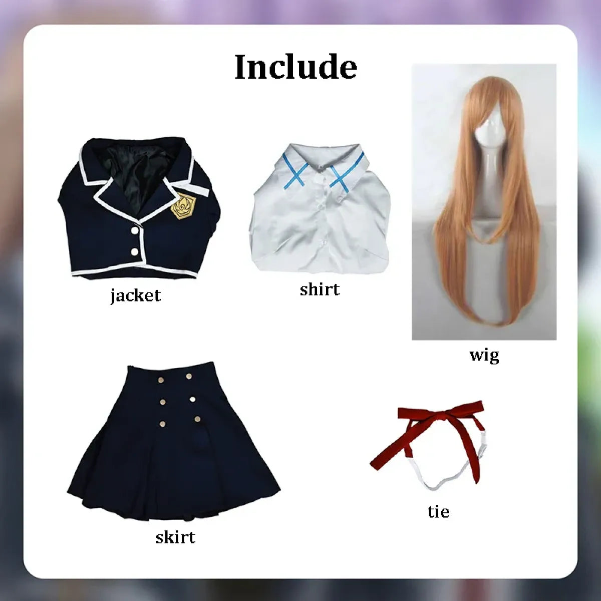 Yuuki Asuna School Uniform Cosplay Set – SAO - Cosplay - Cosplay - 5