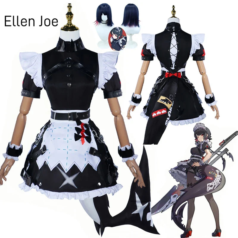 Ellen Joe Cosplay Costume – Zenless Zone Zero Maid Dress with Wig - All Dresses - Costumes - 2024 - 1 - Worldwide