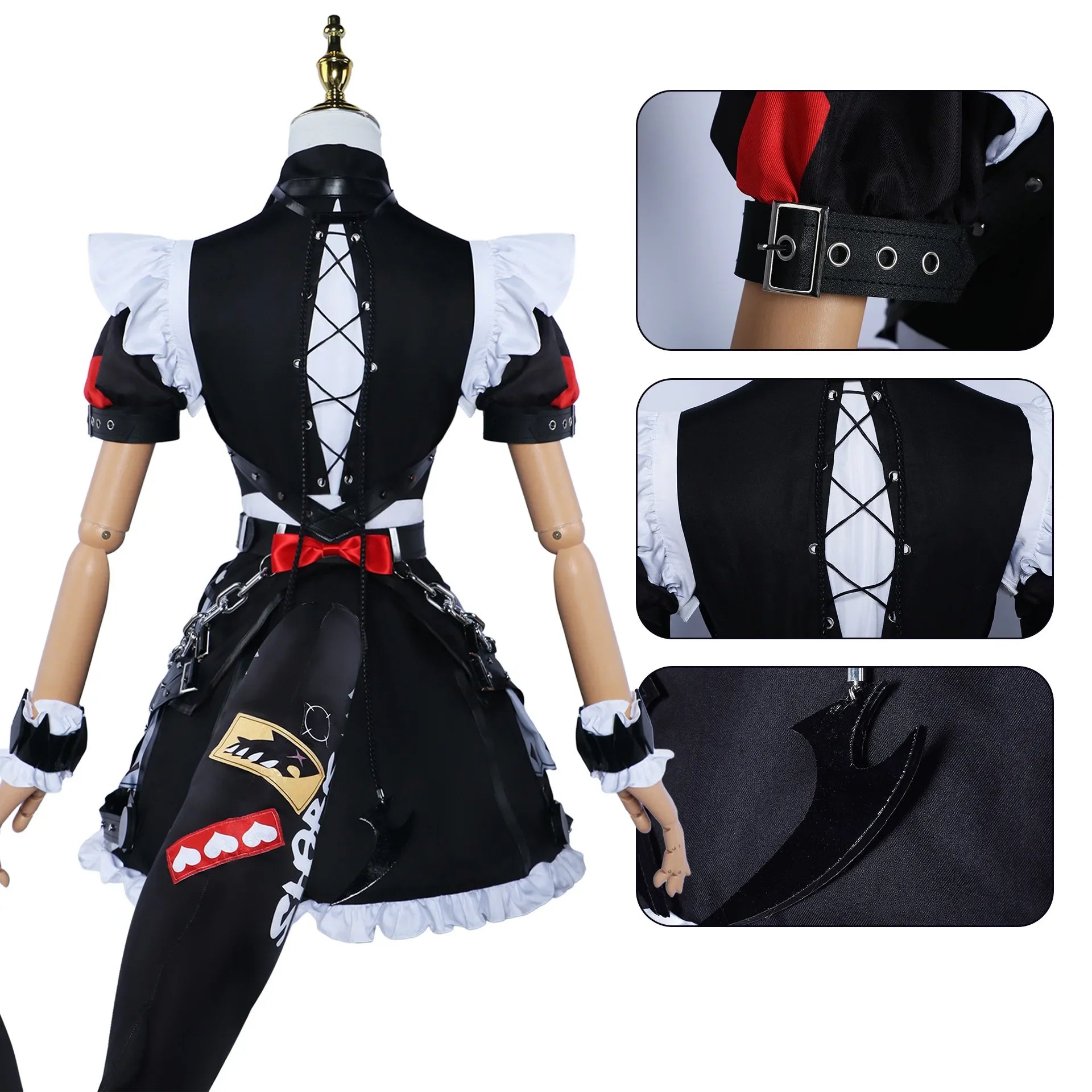 Ellen Joe Cosplay Costume – Zenless Zone Zero Maid Dress with Wig - All Dresses - Costumes - 2024 - 11 - Worldwide