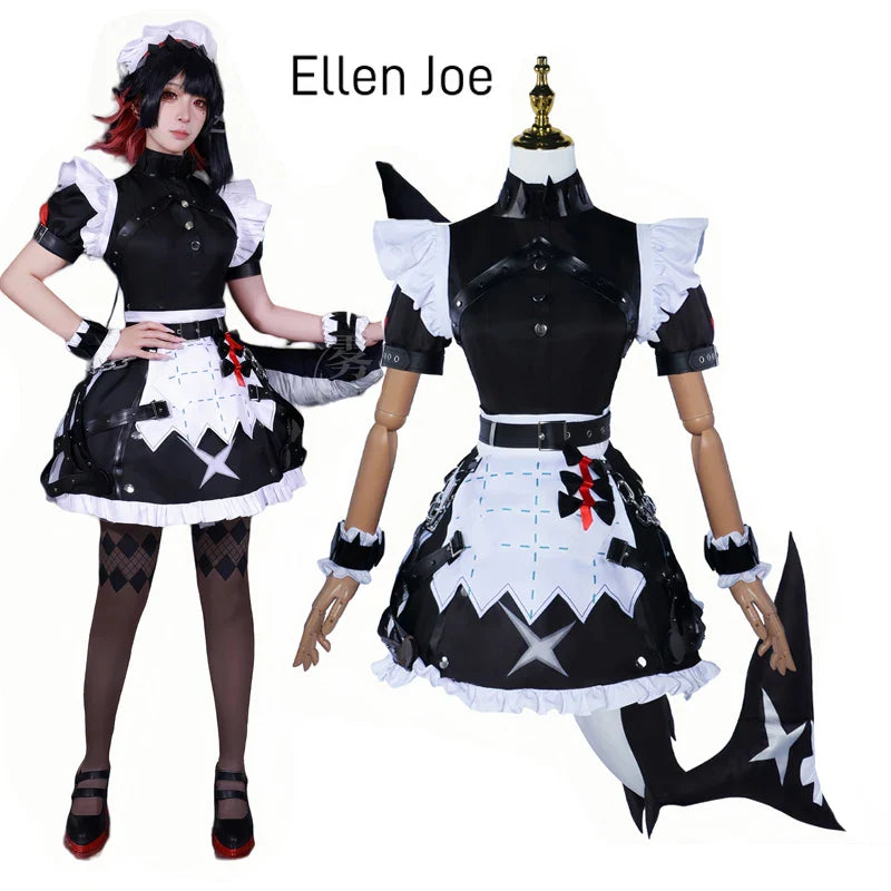 Ellen Joe Cosplay Costume – Zenless Zone Zero Maid Dress with Wig - All Dresses - Costumes - 2024 - 2 - Worldwide