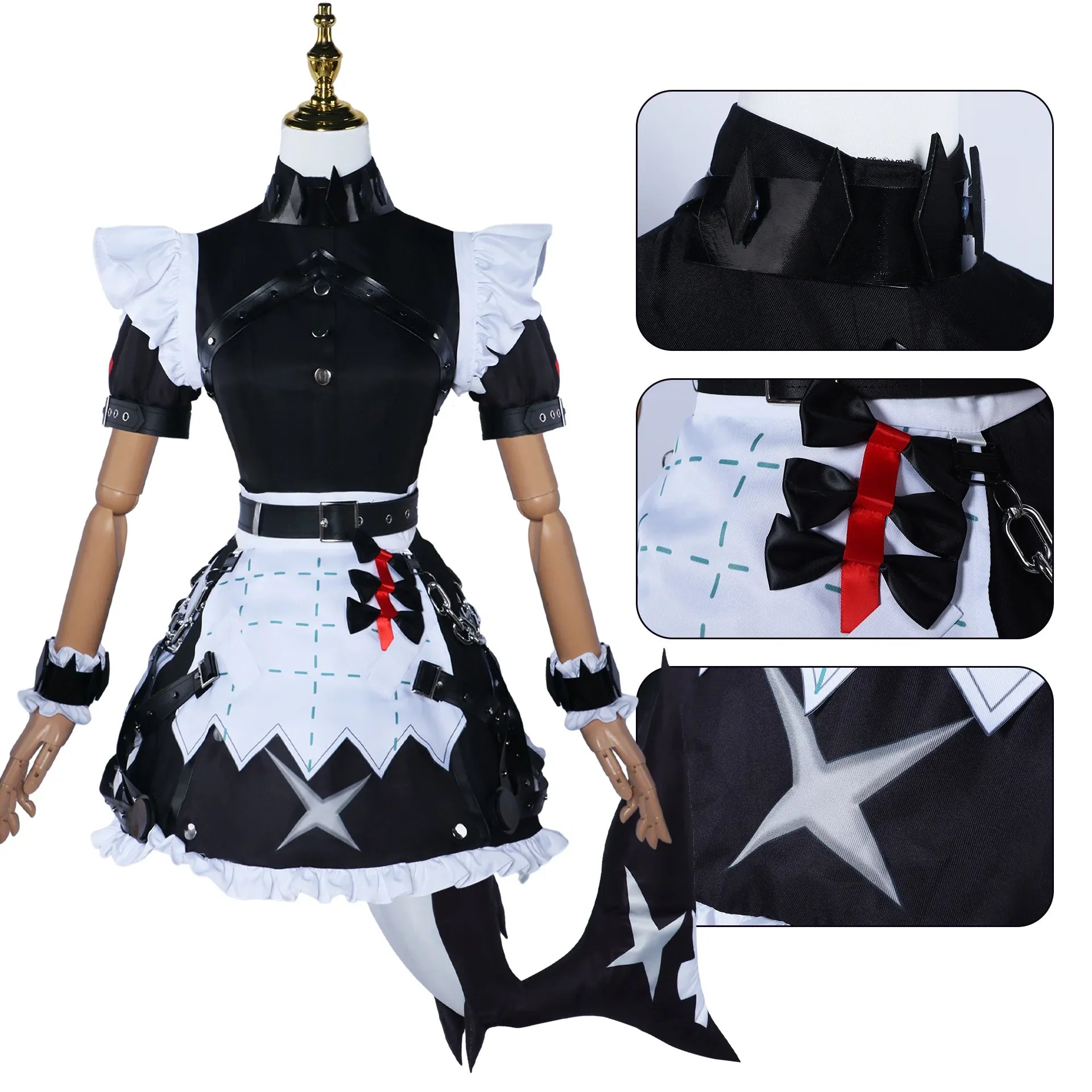 Ellen Joe Cosplay Costume – Zenless Zone Zero Maid Dress with Wig - All Dresses - Costumes - 2024 - 10 - Worldwide