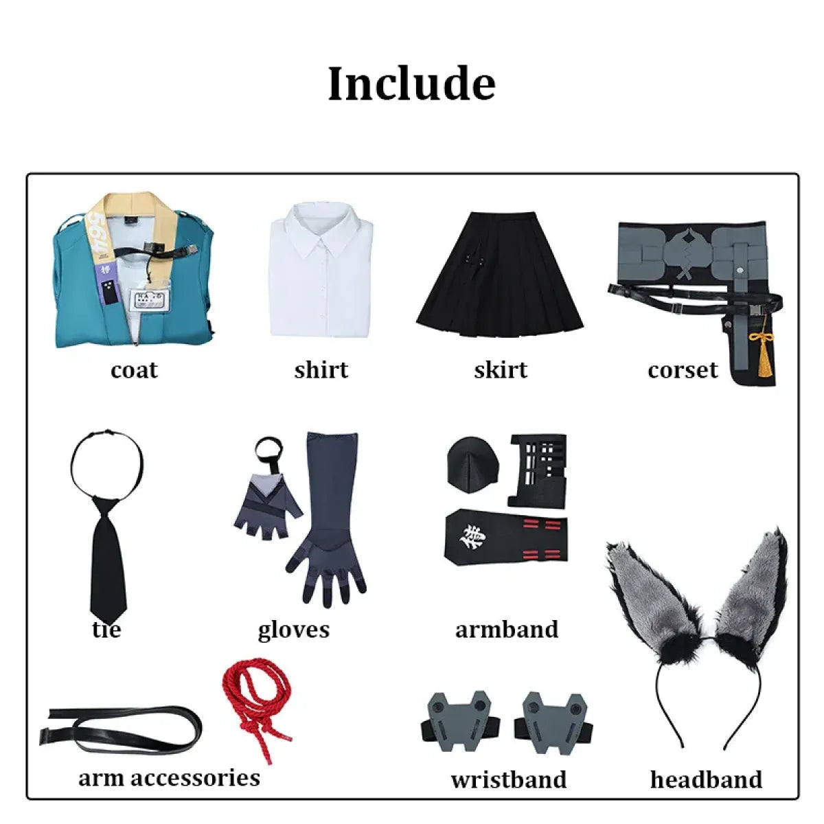 Hoshimi Miyabi Zenless Zone Zero Cosplay Set - Dresses - Cosplay - 5